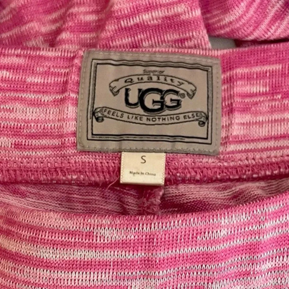 UGG | Constance Lounge Pajama Pants Cropped Pink Heathered Sleep Soft - Picture 8 of 11